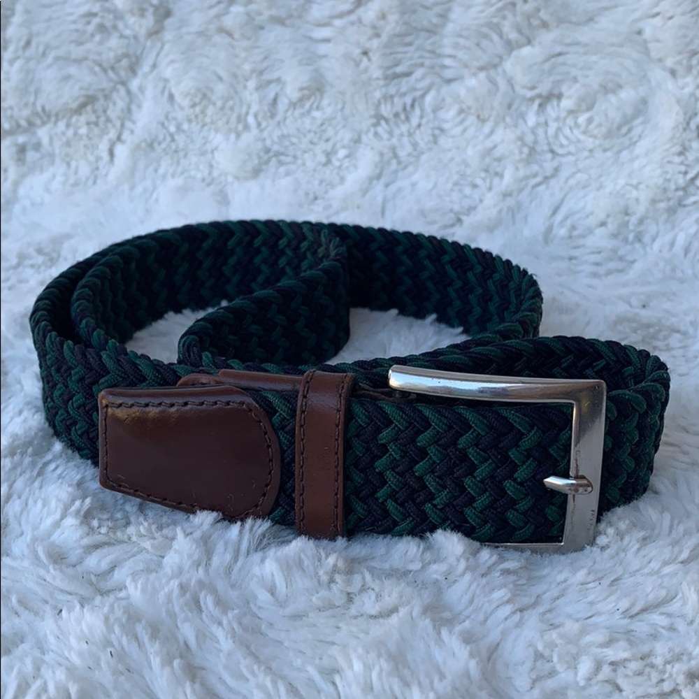 Land’sEnd Blue/Green Braided Belt SzLG-36”-38” - Picture 4 of 7